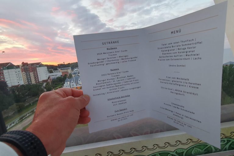 Riesenrad Dinner 2025 in den Kaiserbädern auf Usedom