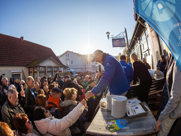 Axel Schulz und Ulli Wegner beim Rekordevent in Heringsdorf